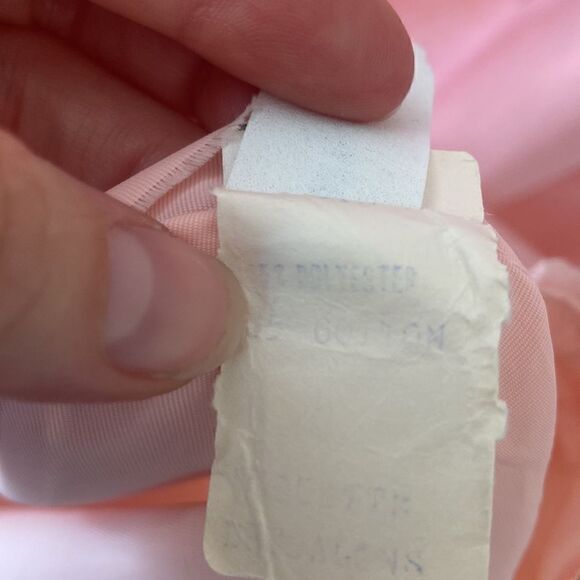 Vintage Pink Floral Victorian Style High Neck Maxi Dress Size Small - Picture 8 of 16